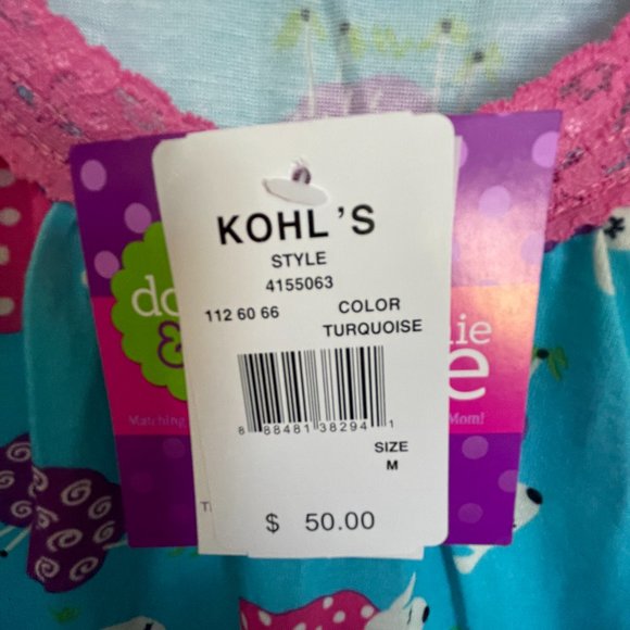 NEW Dollie & Me Womens Counting Sheep Nightgown NWT M - Picture 5 of 11